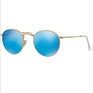 Round Flash polarized ray-ban sunglasses